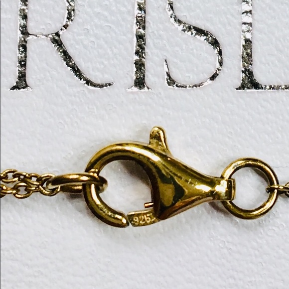 SALE‼️.CRISLU Gold Over Silver Bow Necklace - Picture 3 of 5